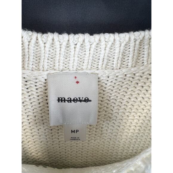 Anthropologie Maeve Short-Sleeve Crew-Neck Tomatoe Sweater Medium Petite - Picture 6 of 8